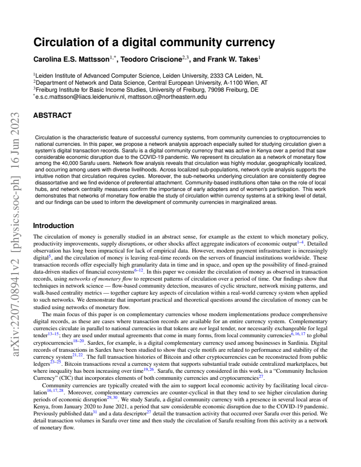 First page
