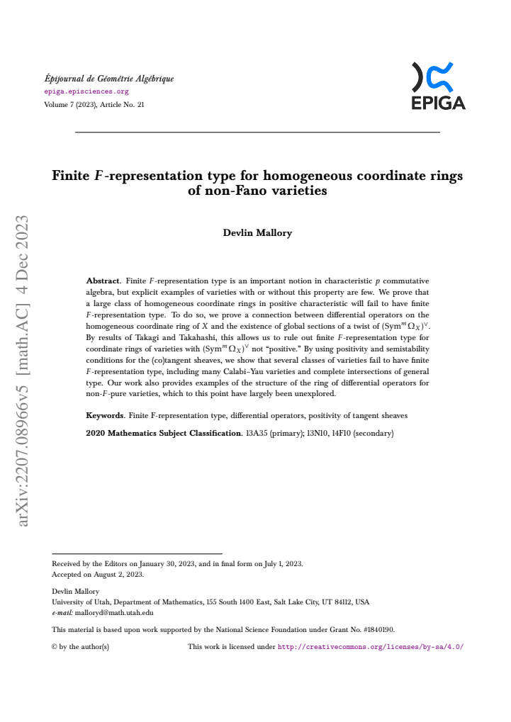 First page