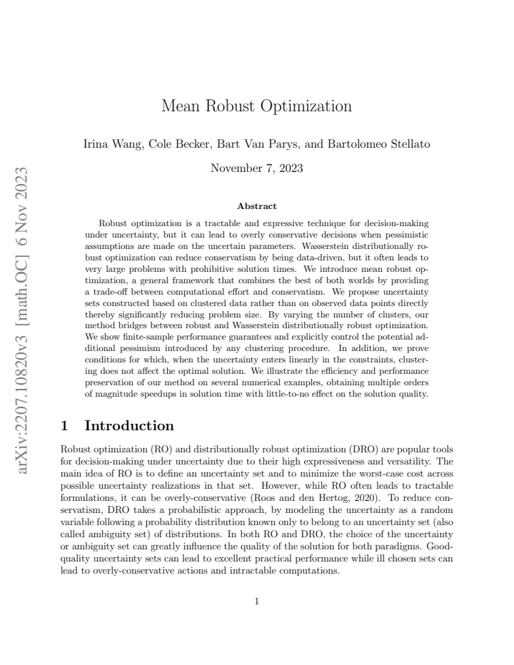 First page