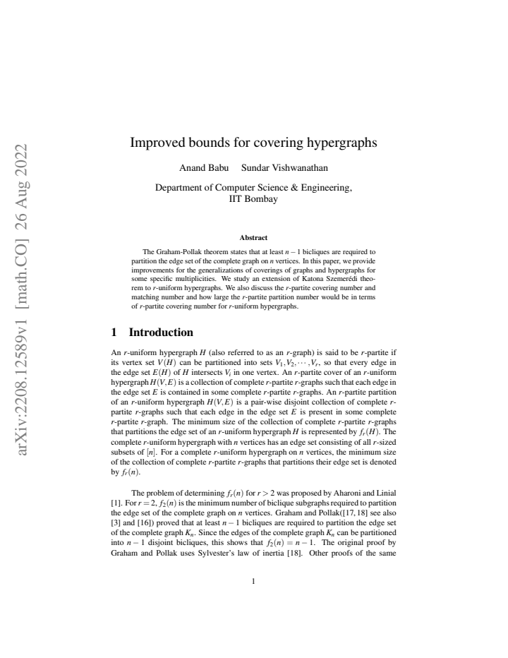 First page