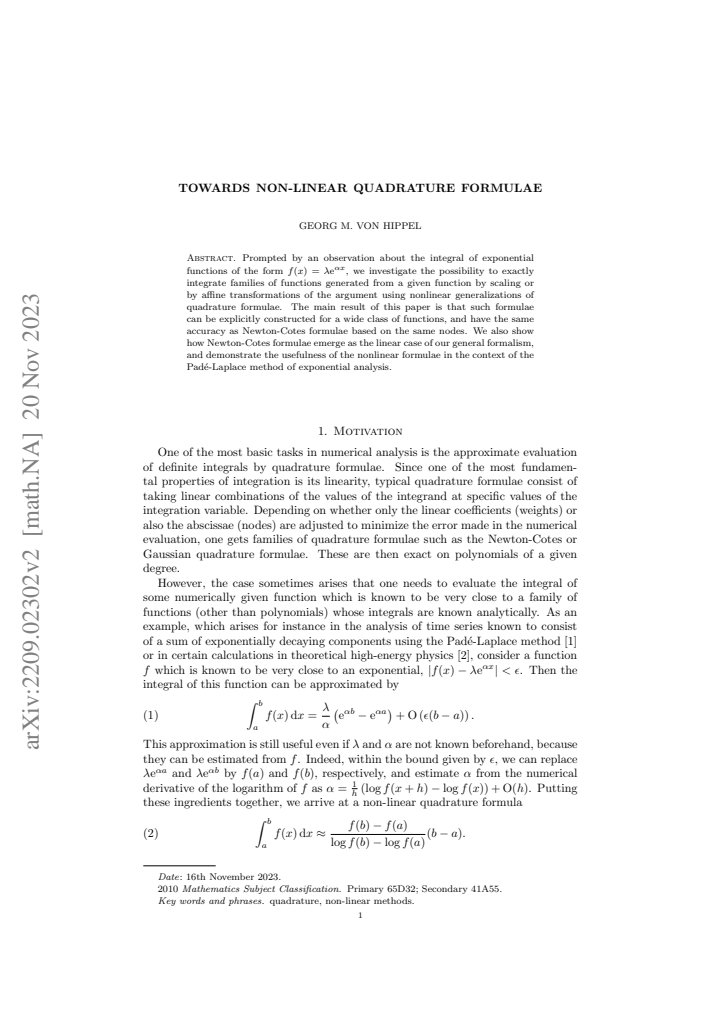 First page