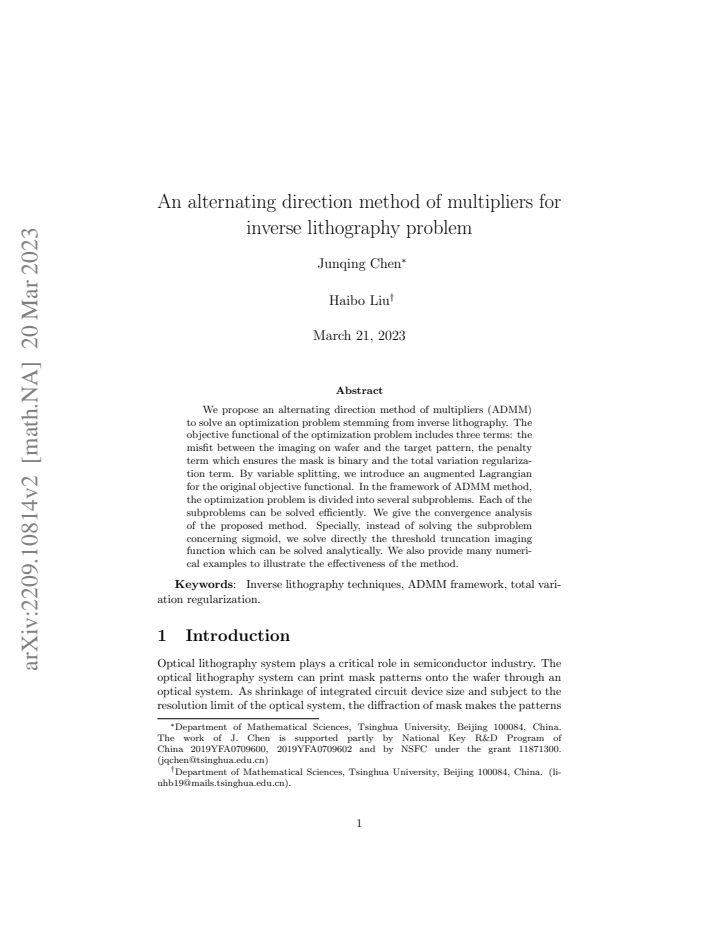 First page