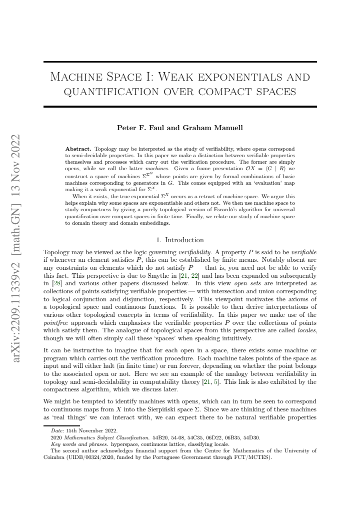 First page