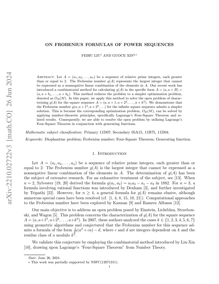 First page