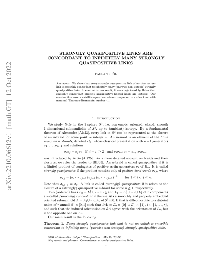 First page