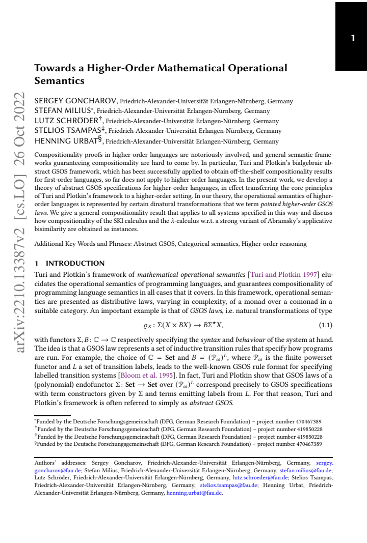 First page