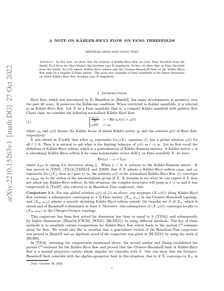 First page