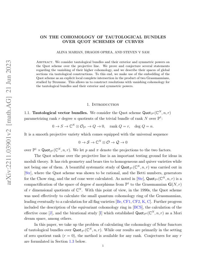 First page