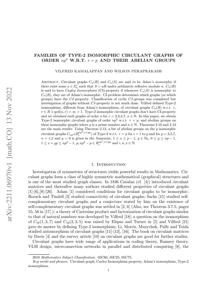 First page