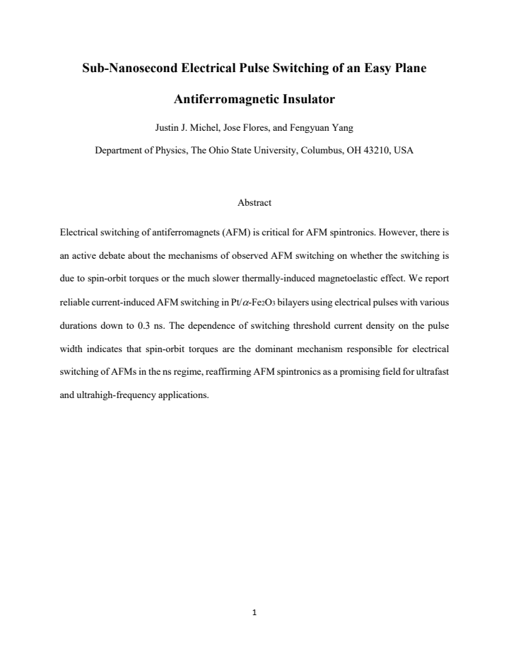First page