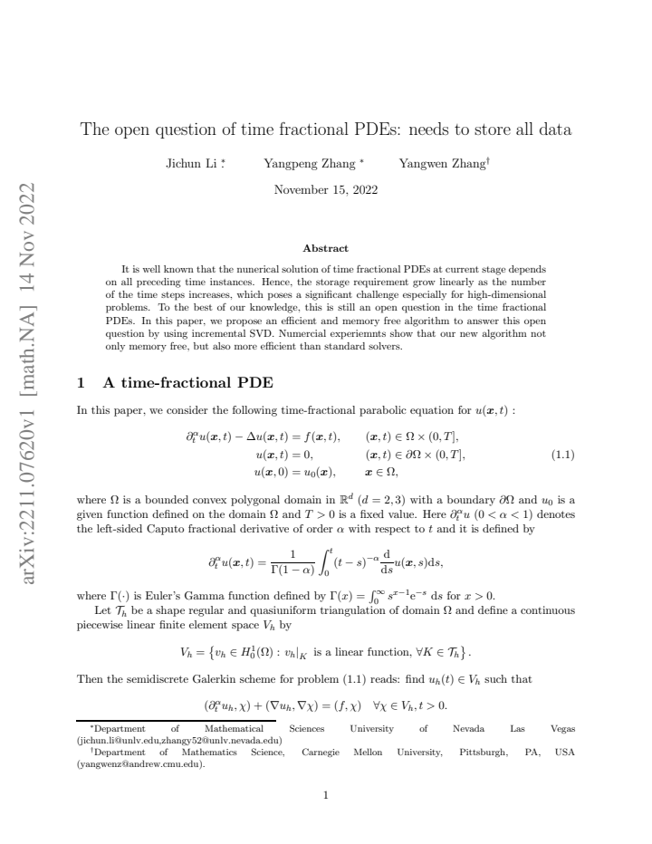 First page