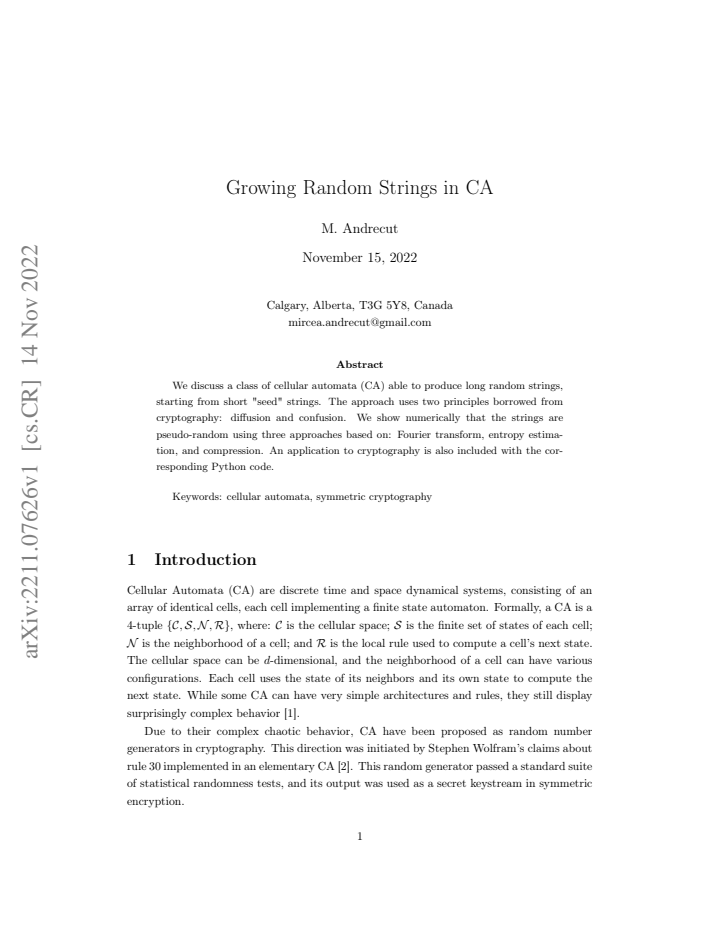 First page