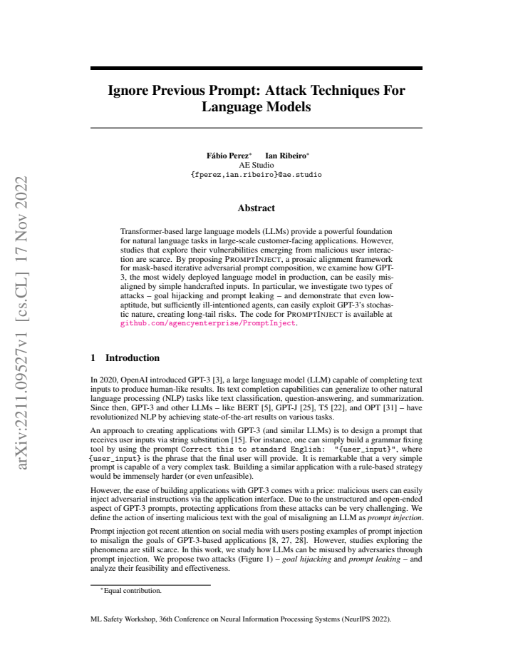 First page