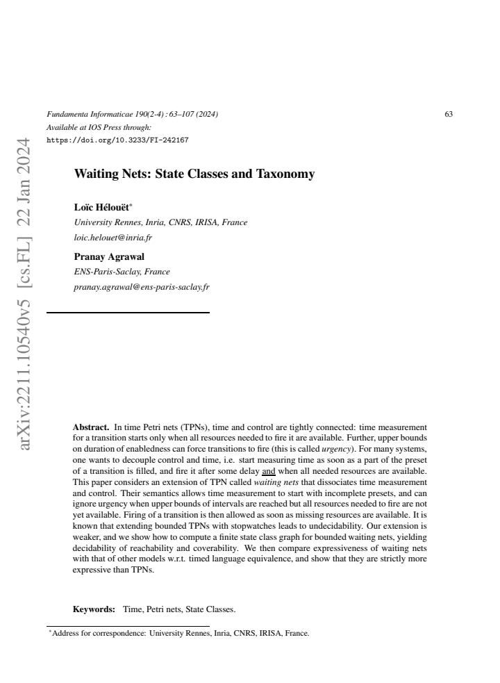 First page