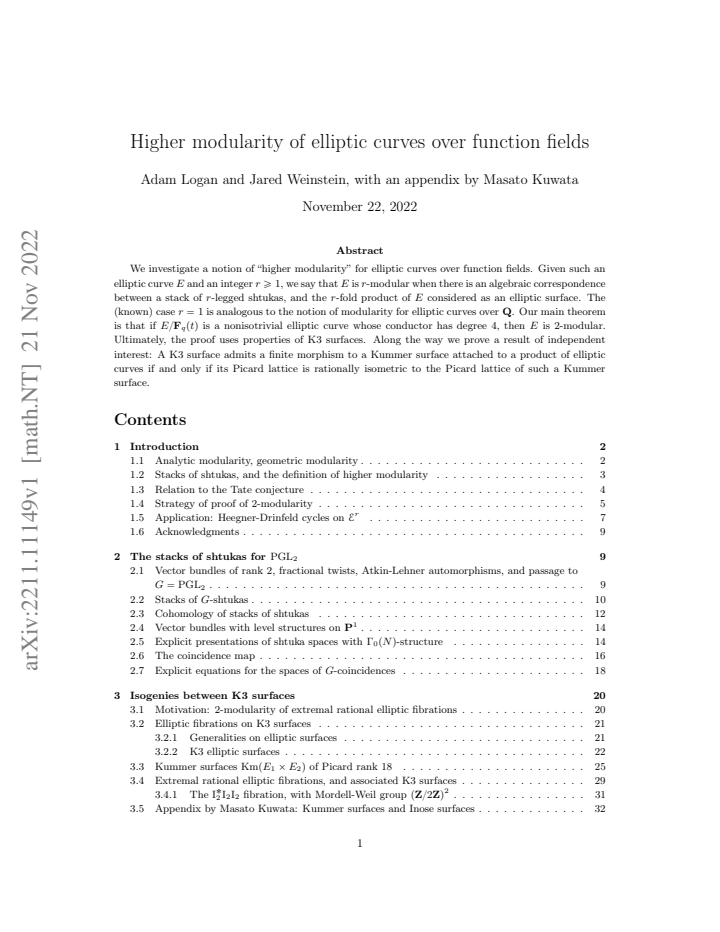 First page