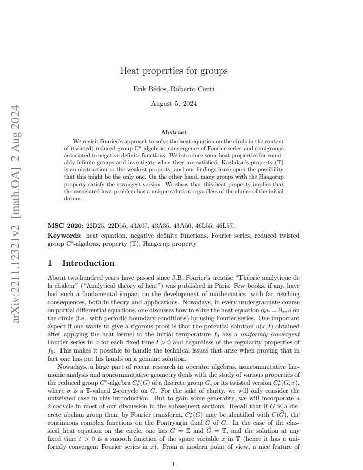 First page