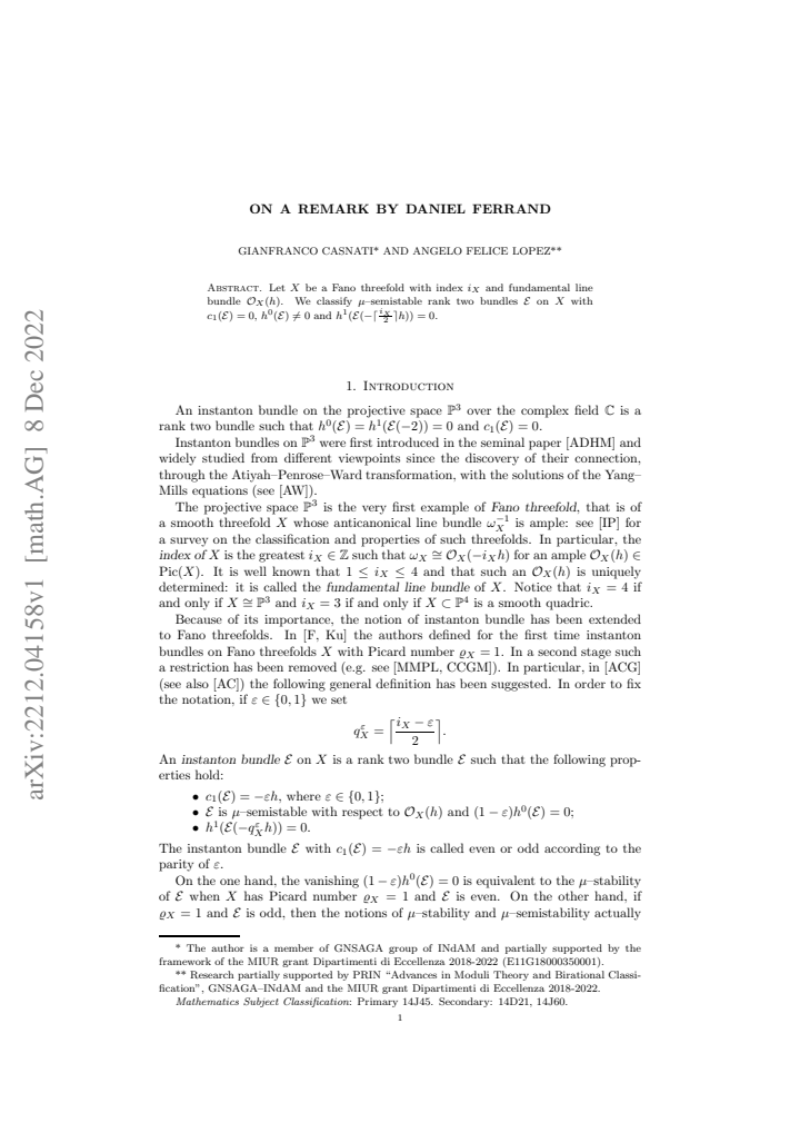 First page