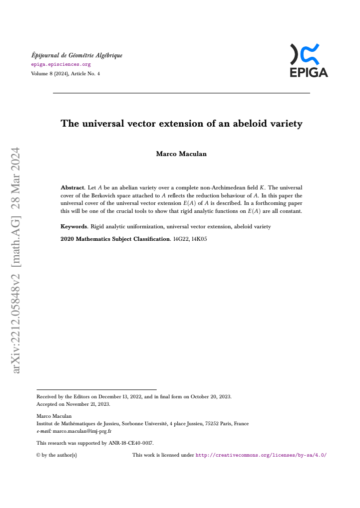 First page
