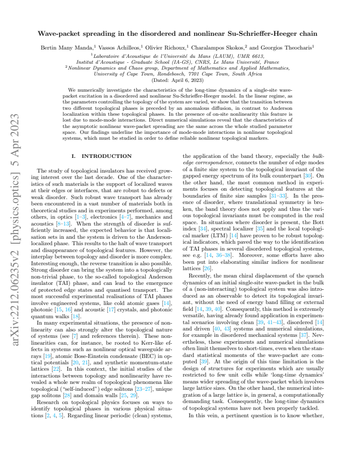 First page