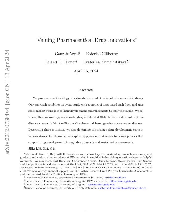 First page