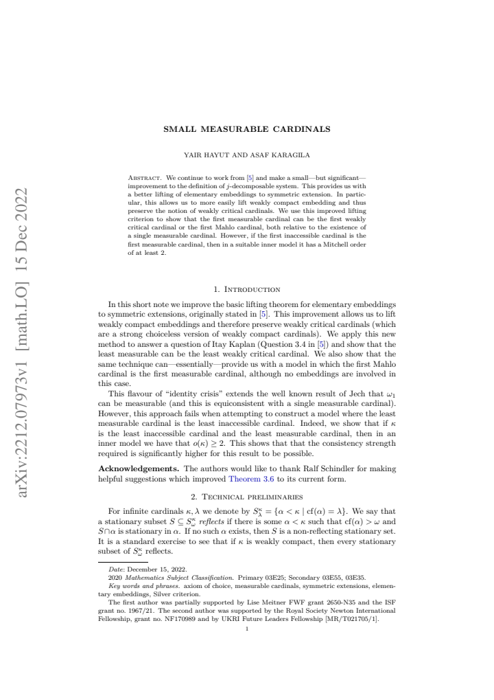 First page