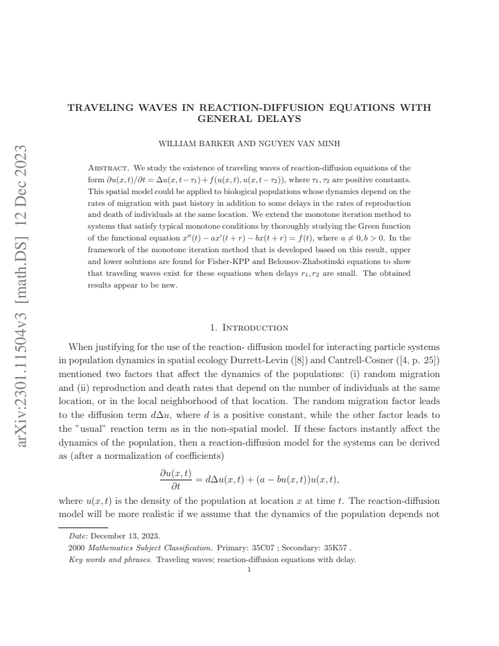 First page