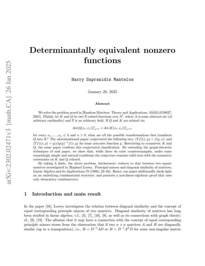 First page