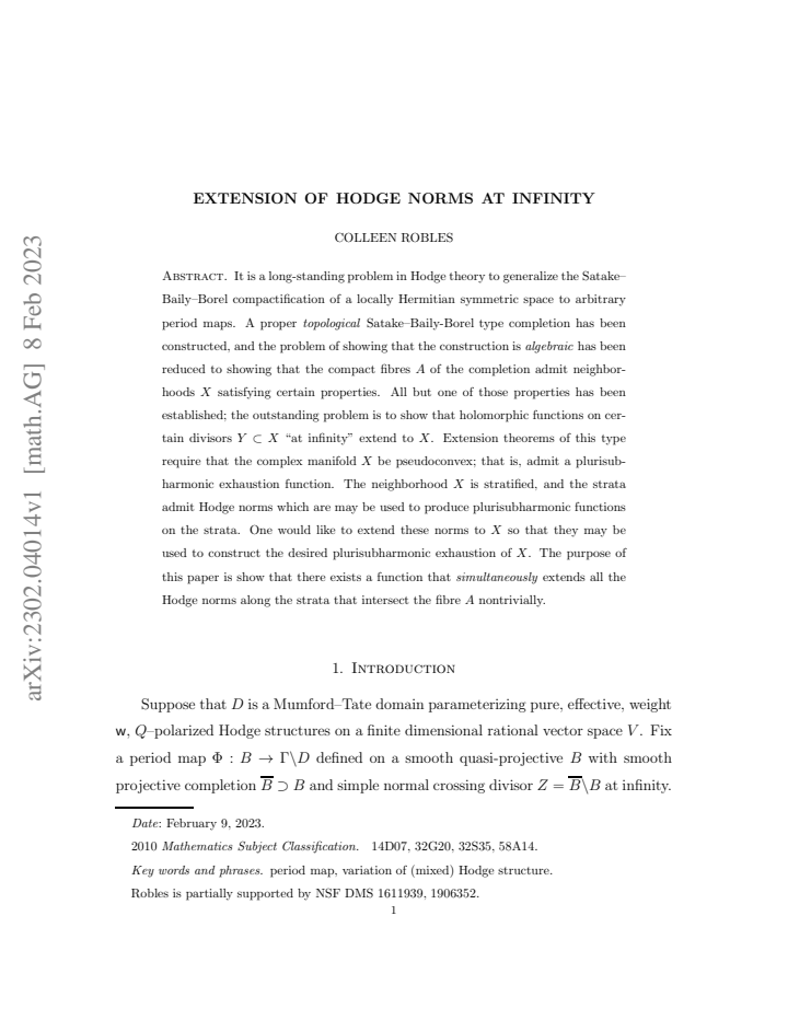 First page