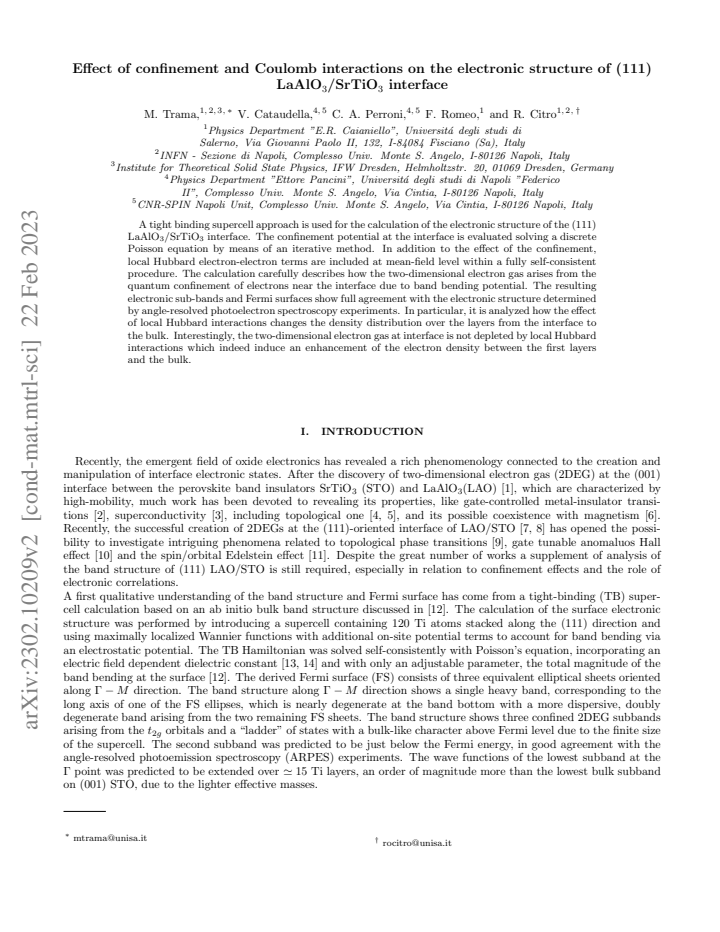 First page