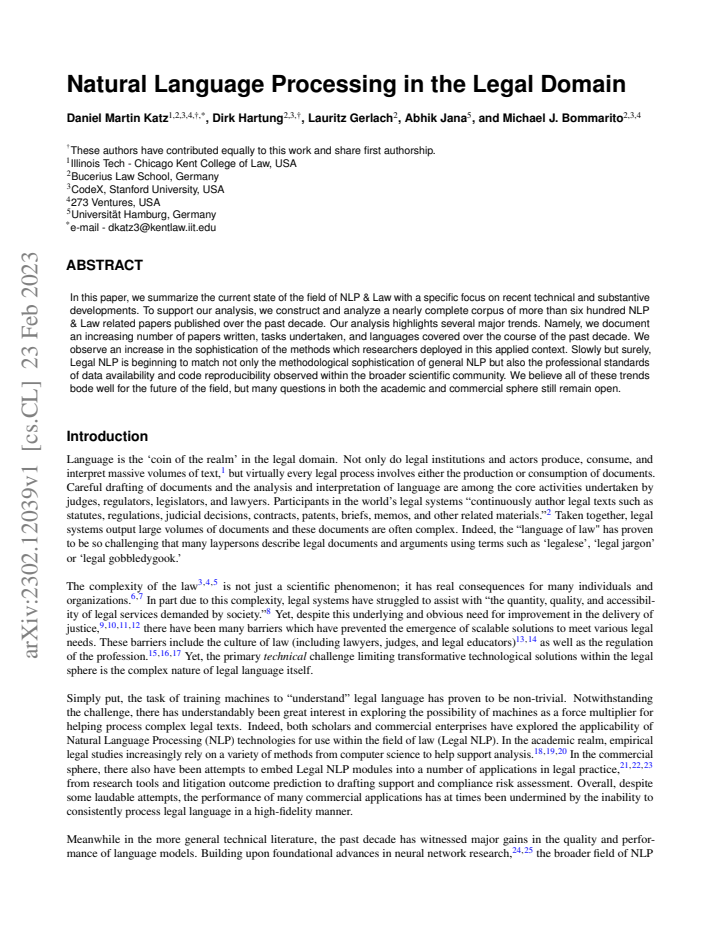 First page