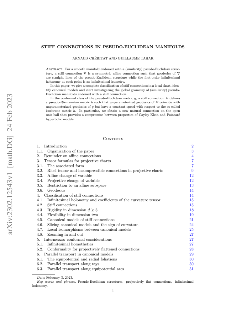 First page