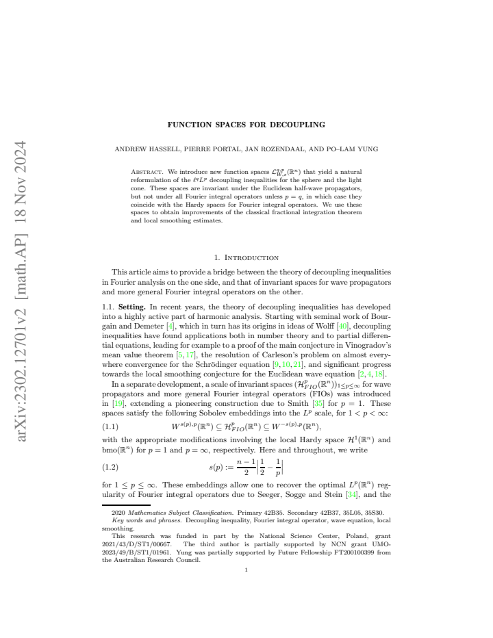 First page