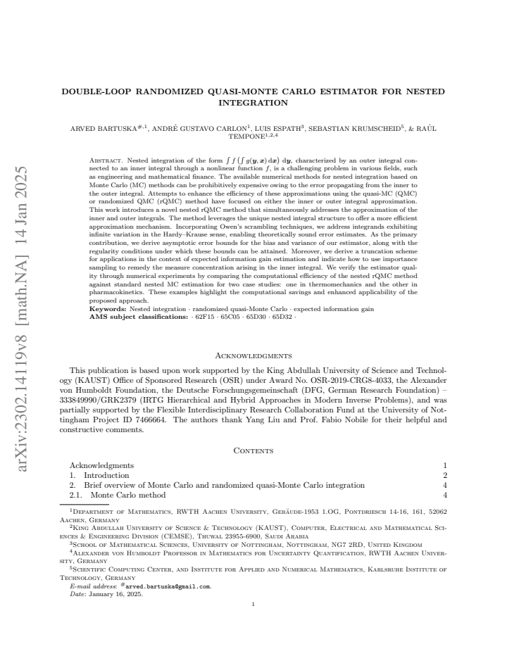 First page