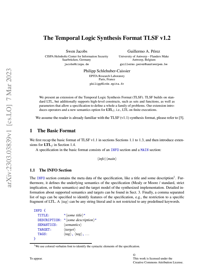 First page