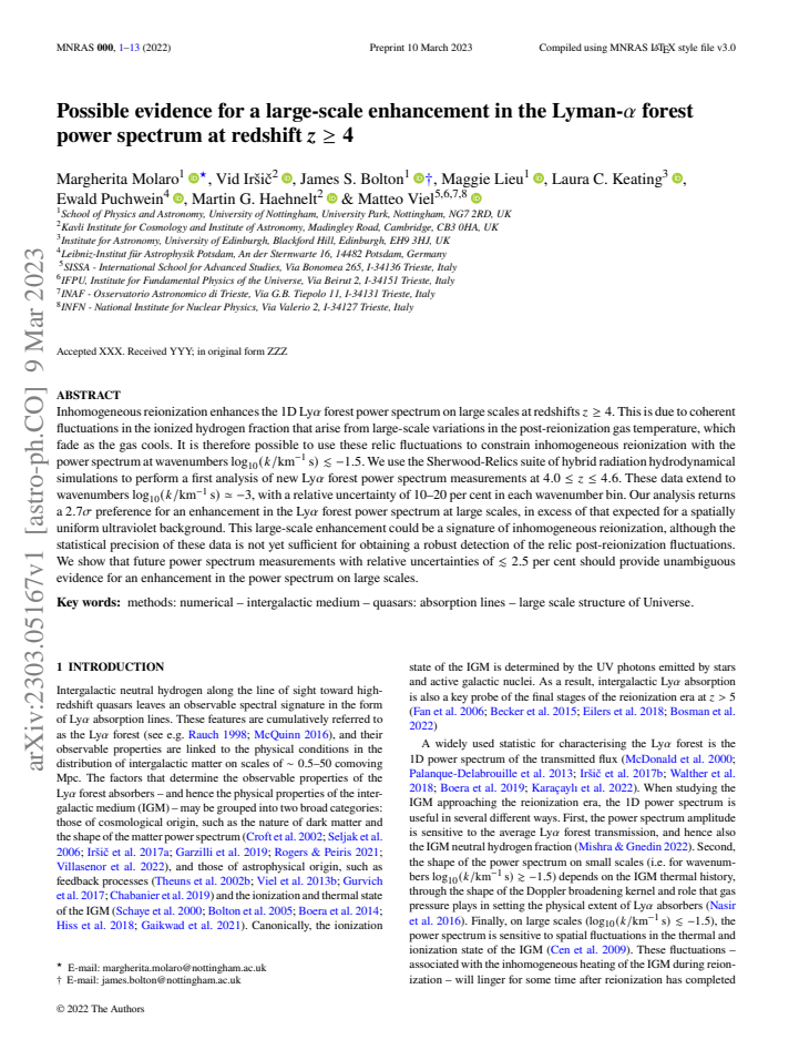 First page