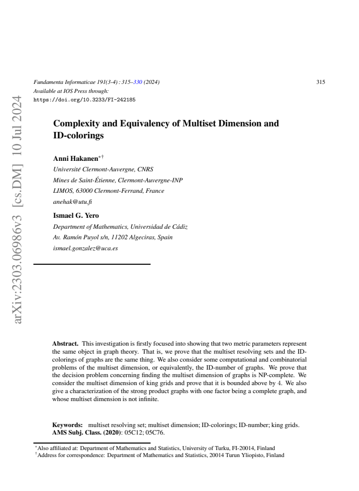 First page