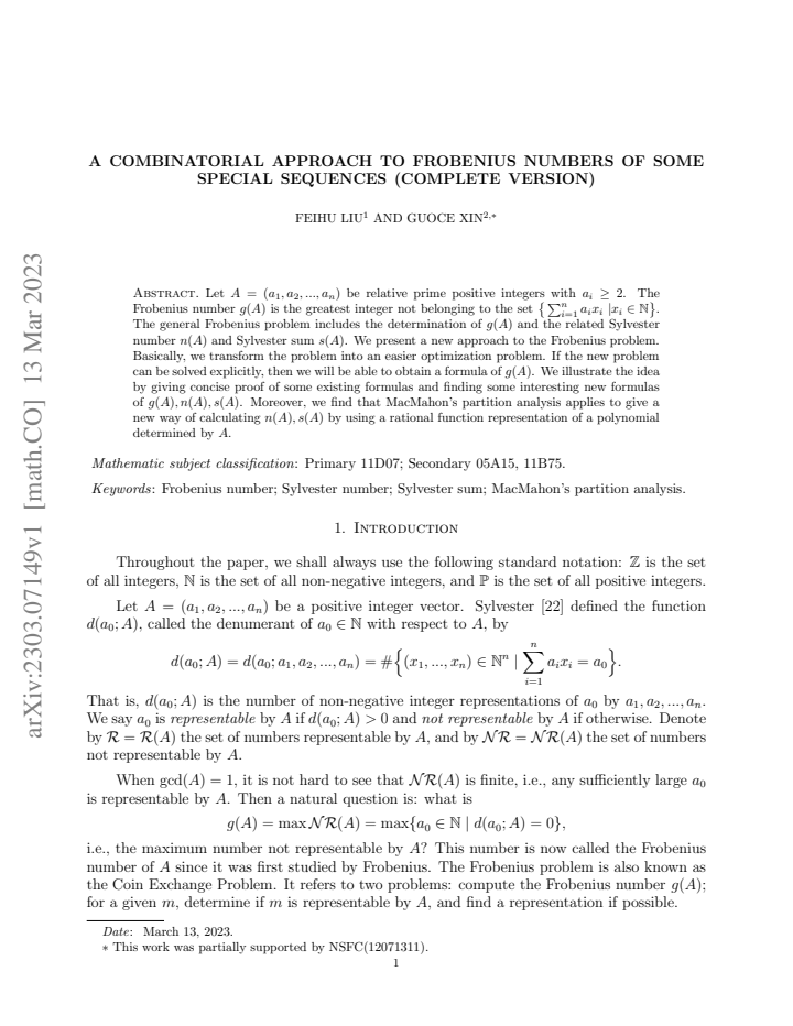 First page