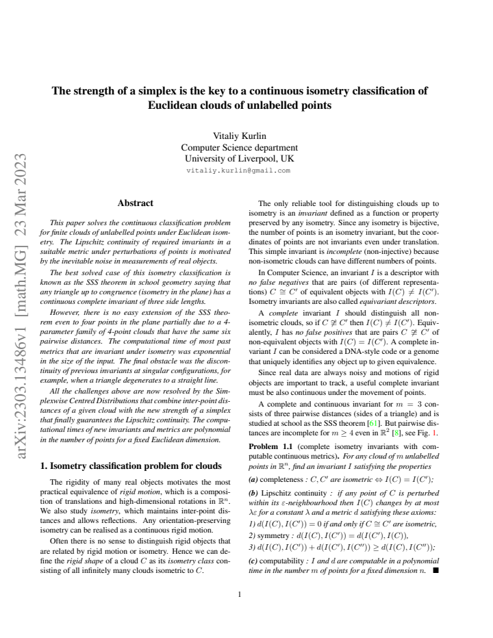 First page