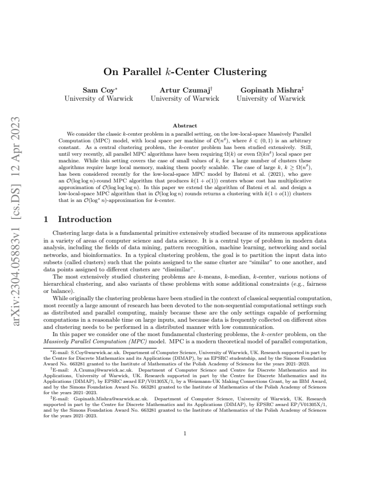 First page