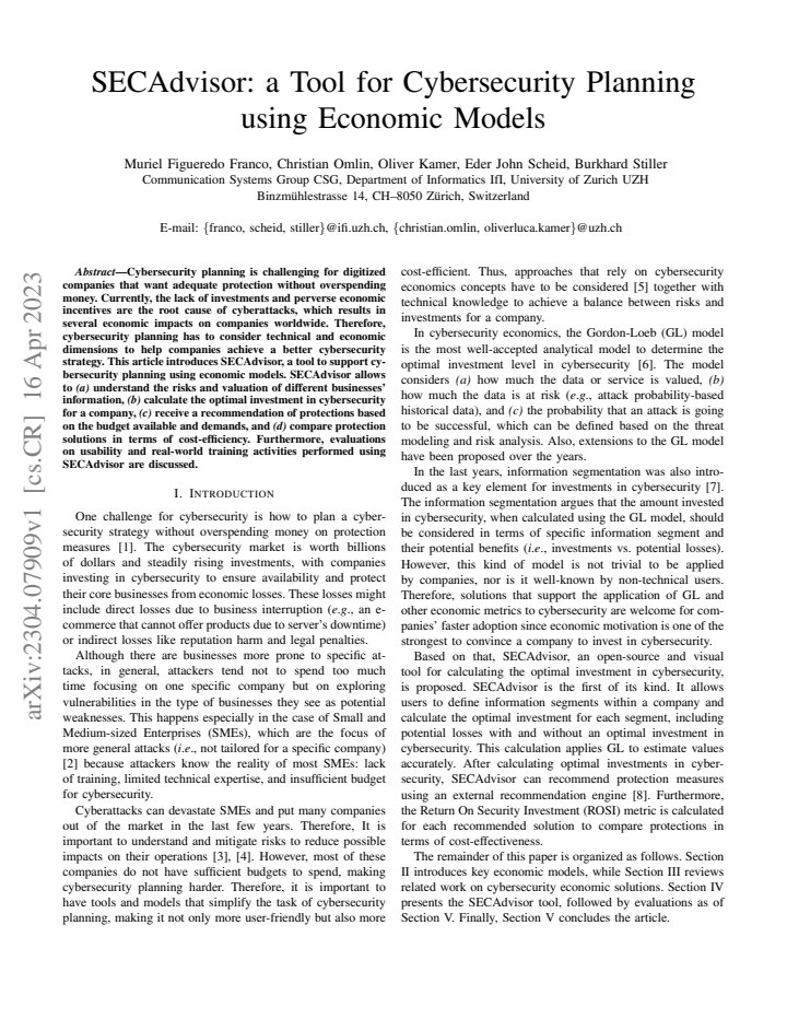 First page