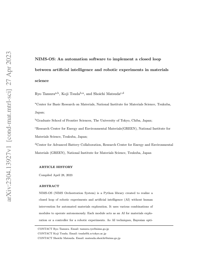 First page