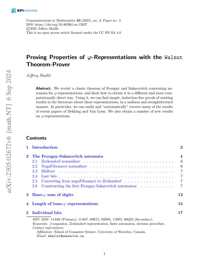 First page