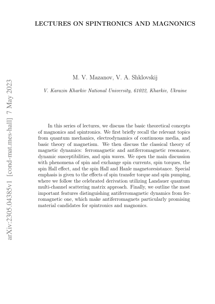 First page