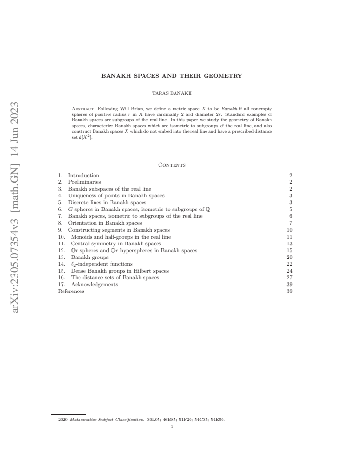First page