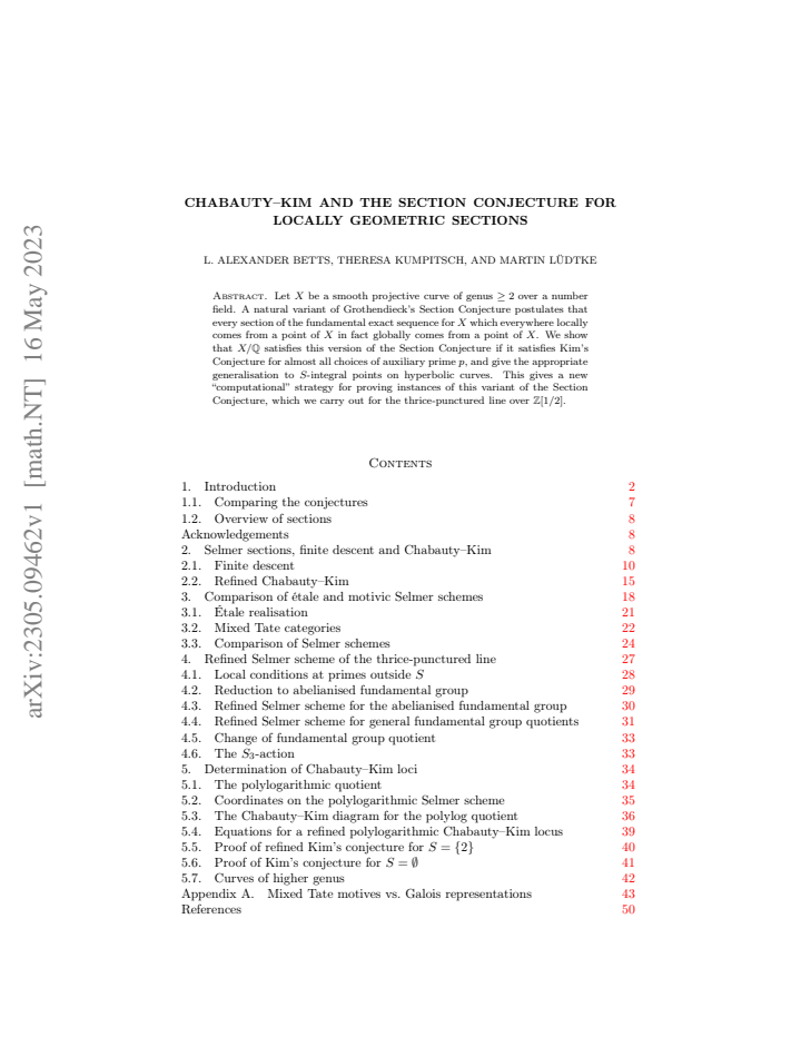 First page
