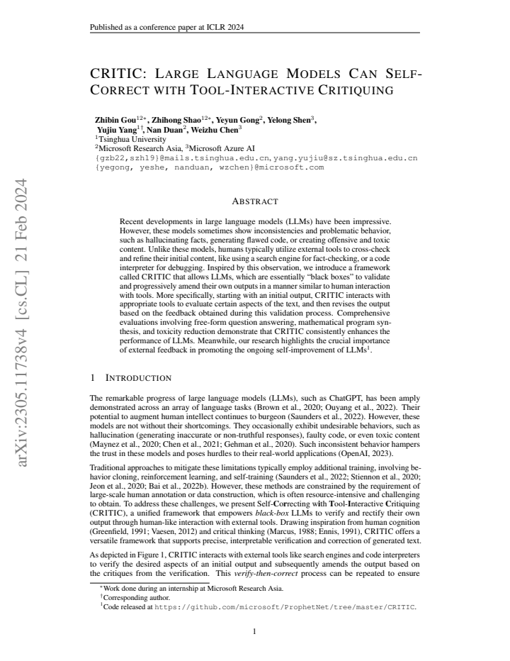 First page