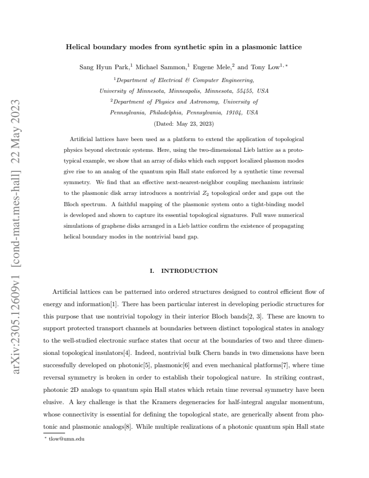 First page