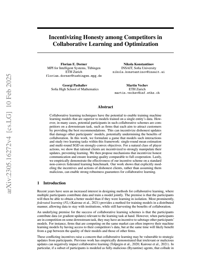 First page