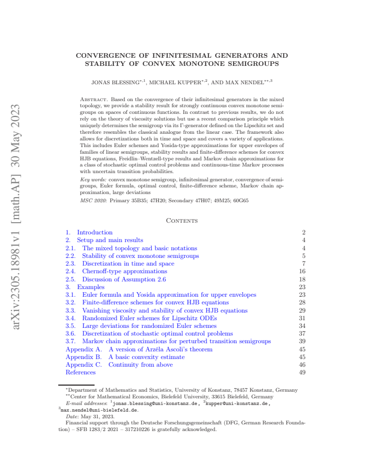 First page