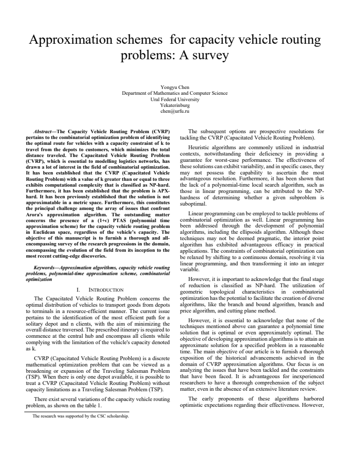 First page